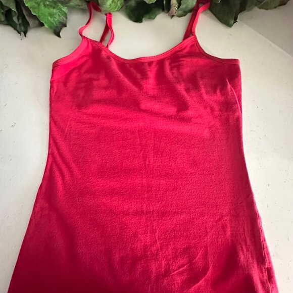 Red Adjustable Strap Tank Top Small By Anchor Blue 95% Cotton 5% Spandex - Picture 1 of 4